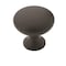 Amerock Edona 1-1/4 in 32 mm Diameter Flat Black Cabinet Knob BP53005FB - alternate 1