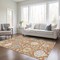 Homeroots 10' X 14' Copper Ivory And Gray Damask Washable Indoor Outdoor Area Rug 599411 - alternate 5