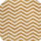 Homeroots 8' Orange And Beige Round Chevron Washable Indoor Outdoor Area Rug 595333 - alternate 3