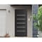 Vdomdoors Front Exterior Prehung Metal-Plastic Door, Manux 8415 Matte Black, Office Commercial and Residentia MANUX8415EXD-BLK-W32xH80-LH - alternate 1