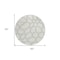 Homeroots 8' Ivory And Gray Round Abstract Washable Indoor Outdoor Area Rug 600542 - alternate 4