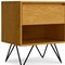 Homeroots 24" Oak Solid Wood Two Drawer Nightstand 640743 - alternate 3