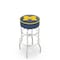 Holland Bar Stool Co 25" 4" Michigan Cushion Seat, Double-Ring Chrome Swivel Bar Stool L7C125MichUn - alternate 1
