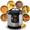 Megachef 12 Quart Steel Digital Pressure Cooker with 15 Presets and Glass Lid MCPR-3500 - alternate 4