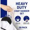 Lifemaster Wooden Hanger Set, Non-Slip, 360 Deg Swivel Hook, Space-Saving, Black, 50PK LMWD50BK - alternate 4