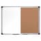Mastervision Maya Series Combo Whiteboard/Cork Board, Wall Mount, 48"x72", Aluminum Frame XA2702170 - alternate 1