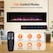 Edendirect 72-in W Black Wall mount LED Flat wall Electric Fireplace with Remote Control Included ZR-WM72 - alternate 4