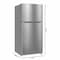 Koolmore 30 In 18 cu ft Top Mount Appartement Refrigerator In Stainless Steel KM-TMR-18-SS - alternate 5