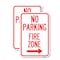 Signmission No Parking Fire Zone with Right Arrow, 12'' X 18'' 2 Signs, Heavy Gauge Aluminum, 2PK A-1218-2PACK-23617 - alternate 1