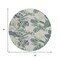Homeroots 8' Artichoke Green Lavender And Ivory Round Botanical Leaves Washable Indoor Outdoor Area Rug 618384 - alternate 5