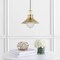 Jonathan Y Colin 9.75" Adjustable Iron/Glass Retro Hurricane LED Pendant, Brass Gold JYL6120A - alternate 6