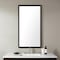 Homeroots 42" Black Bathroom Vanity Mirror 607229 - alternate 1