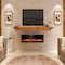 Edendirect 36 in. Wall Mount Metal Smart Electric Fireplace in Black, 4.33 in. Width, 2-Heating Settings, Remote ZR-WE-36 - alternate 5
