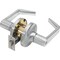 Tell Satin Chrome Privacy Door Lever CL100016 - alternate 1