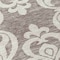 Homeroots 8' Taupe And Ivory Round Damask Washable Indoor Outdoor Area Rug 614463 - alternate 2