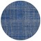 Homeroots 8' Navy Blue Gray And Brown Round Striped Washable Indoor Outdoor Area Rug 597411 - alternate 2