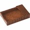 Dacasso Protacini Cognac Brown Italian Patent Leather 4 x 6 Memo Holder A6109 - alternate 1