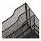 Mind Reader Metal Mesh Vertical File Holder Paper Tray Desktop Organizer, 2-Tier/5-Compartment, Letter, Black MESHBOX5-BLK - alternate 4