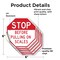 Signmission Stop Before Pulling on Scales, 6 inch X 6 inch, Vinyl Decal, 5PK OC-D-5PACK-6-276 - alternate 3