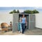 Arrow Lock Spacemaker 6 'x3 ' Galvanized Steel Patio Shed Flute Grey & Anthracite PS63 - alternate 2