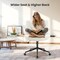 Simple Deluxe YSSOA Criss Cross Legged Chair with Wheels, Armless PU Leather Office Desk Chair Wide Seat, Swivel 3A88FNCHAR7295BGE - alternate 5