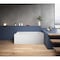 Kingston Brass 60" Acrylic Rectangular 2-Wall Corner Alcove Tub, Right Hand Drain, Glossy White VTAP6032R21TS - alternate 2