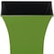 Homeroots 5in Lime Green Recycled Plastic Indoor Outdoor Square Pot Planter 488328 - alternate 3