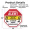 Signmission Security Alert Trespassers Will Be, 10 Inch X 10 Inch, Plastic Sign OC-P-10-5 - alternate 5