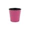 Homeroots 5in Hot Pink Recycled Plastic Indoor Outdoor Round Pot Planter 488313 - alternate 1