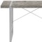 Homeroots 49" Gray and Silver Computer Desk 489869 - alternate 5