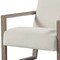 Homeroots 28" Off White and Ash Gray Fabric Lounge Chair 554193 - alternate 2