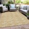 Homeroots 5' X 8' Gold And Beige Geometric Washable Indoor Outdoor Area Rug 594996 - alternate 6