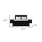 Homeroots Three Piece Black Solid Wood Bedroom Set 523692 - alternate 4