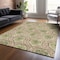 Homeroots 3' X 5' Olive Green And Fern Green Medallion Washable Indoor Outdoor Area Rug 587794 - alternate 6