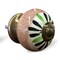 Homeroots Set of Twelve Black And White Floral Ceramic Drawer Pull Knobs, 12PK 358097 - alternate 2