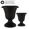 Pure Garden Outdoor Planter 2-Pack Large & Small Urn Planters Plastic Plant Pots for Indoor or Outdoor 50-LG1432 - alternate 6