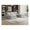 Homeroots 120" Light Gray Linen Blend Modular Sofa With Ottoman And Storage 714555 - alternate 2