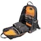 Klein Tools Tool Backpack, Black/Orange, 1680d Ballistic Weave Body; Hard Molded Polypropylene Bottom 62800BP - alternate 4