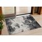 Homeroots 3' X 5' Black Gray And Ivory Abstract Washable Indoor Outdoor Area Rug 599460 - alternate 1
