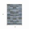 Homeroots 8' X 10' Blue Denim Blue And Brown Striped Washable Indoor Outdoor Area Rug 615479 - alternate 6