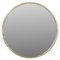 Homeroots 24" Brass Round Iron Framed Accent Mirror 605304 - alternate 2