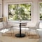 Flash Furniture 36" RND Tabletop, Seamless Surface Technology, White Faux Marble, 24" Black Round Table Height Base ST-RD36-WHMAR-TR24-GG - alternate 4