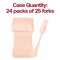 Smarty Had A Party Silhouette Birch Wood Eco Friendly Disposable Dinner Forks (600 Forks), 600PK 4666FK-CASE - alternate 4
