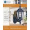Boston Harbor Outdoor Wall Lantern, 120 V, 60 W, A19 or CFL Lamp, Aluminum Fixture, Black AL8041-5 - alternate 2