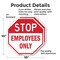 Signmission Stop Employees Only, 10 inch X 10 inch, Aluminum Metal Signs, 2PK OC-A-2PACK-10-303 - alternate 3