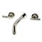 Kingston Brass Two-Handle Wall Mount Tub Faucet with Knurled Handle, Polished Nickel KS8026KNL - alternate 1