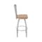 Holland Bar Stool Co Eleanor 30in Swivel Bar Stool with Anodized Nickel Finish, Medium Back and Medium Maple Seat 880 - alternate 5