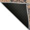 Homeroots 9' X 12' Terra Cotta And Charcoal Damask Washable Indoor Outdoor Area Rug 603393 - alternate 3