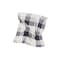 Homeroots 50" X 60" Gray And Ivory Faux Sherpa Plaid Throw Blanket 483449 - alternate 1