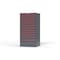 Strong Hold 14 drawer cabinet - (6x 2ft, 6x 3ft, 2x 5ft) - Red accents - Keyed Different S3060-PPDAS-1401DS - alternate 3